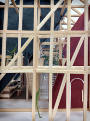 「商店街再生のマイルストーン」模型(一部)